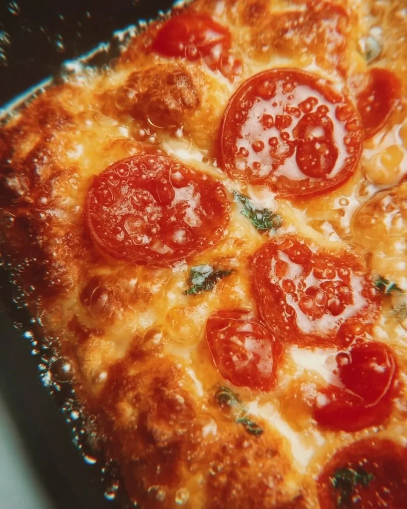 Delicious and cheesy bubble pizza served with fresh toppings