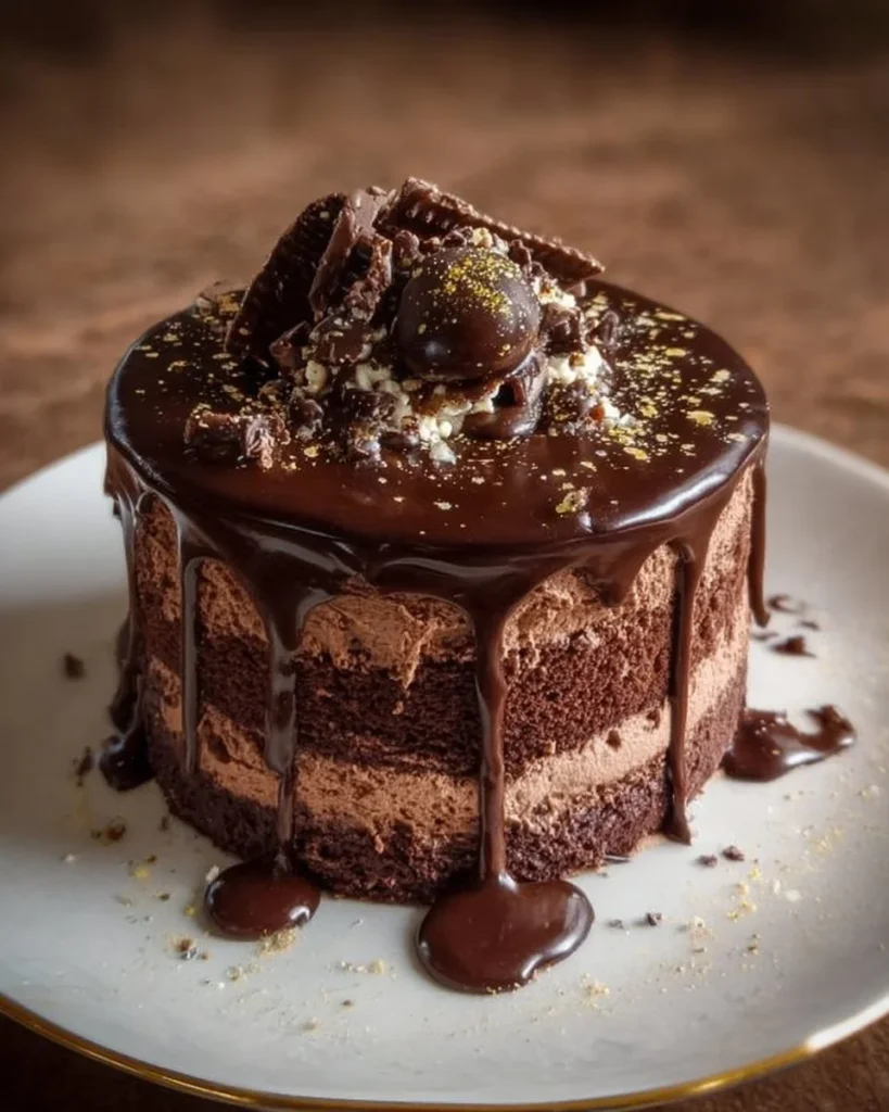 Delicious Chocolate Birthday Cake adorned with sprinkles and candles