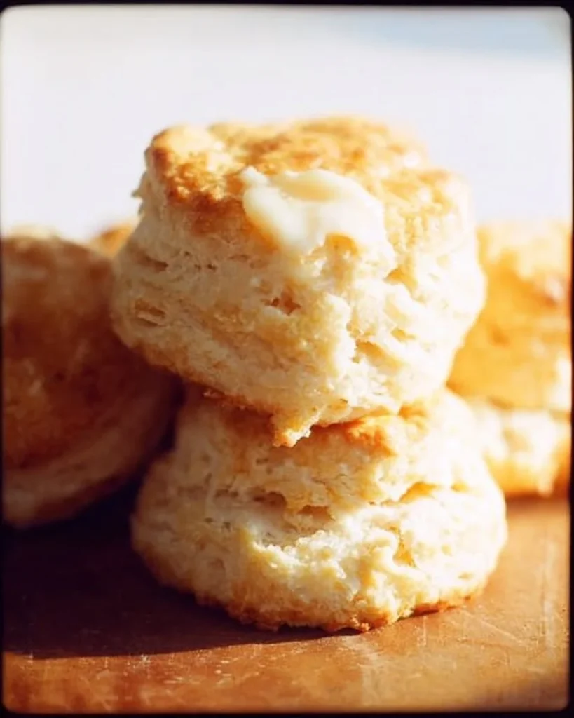 Freshly baked homemade biscuits on a cooling rack