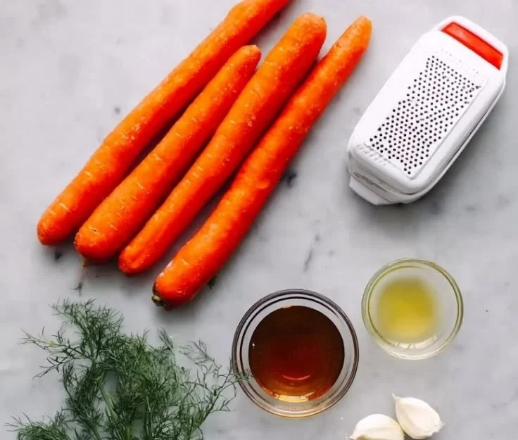 Deliciously glazed honey roasted carrots served in a bowl.