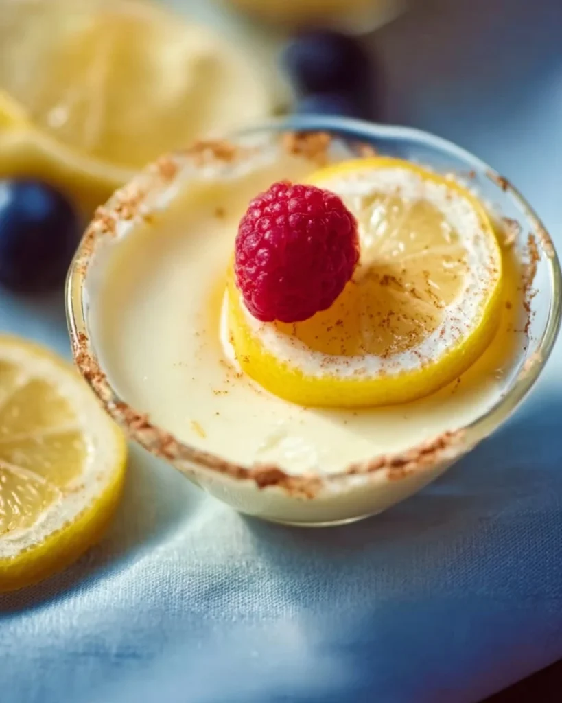 Delicious Lemon Posset dessert served in elegant glasses with lemon zest garnish